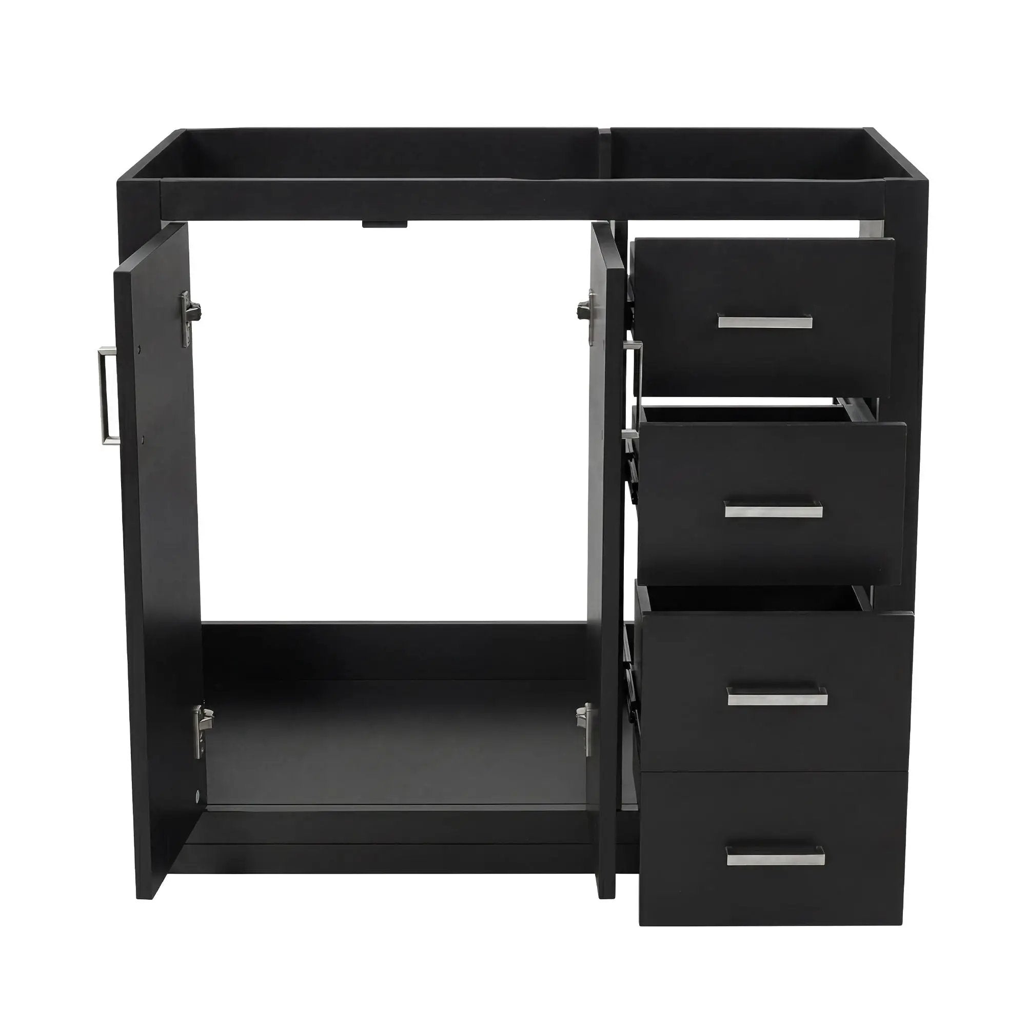 Retro Style Bathroom Vanity, 3 Drawers & Soft Closing Doors by HouseOfZazla
