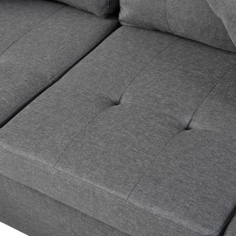 Sectional Sofa Set For Living Room With L Shape Chaise Lounge, Cup Holder And Left Or Right Hand Chaise Modern 4 Seat by HouseOfZazla