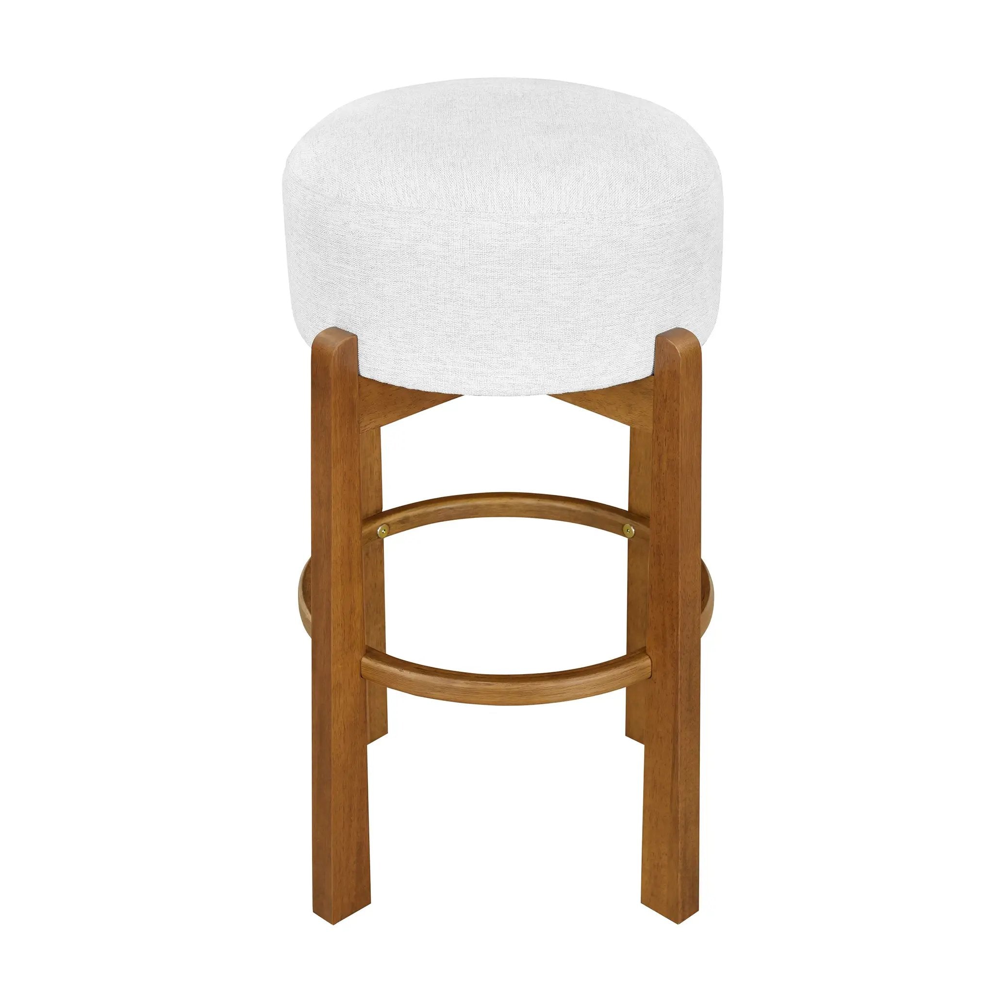 Vera Indoor Wooden Upholstered Barstool by HouseOfZazla