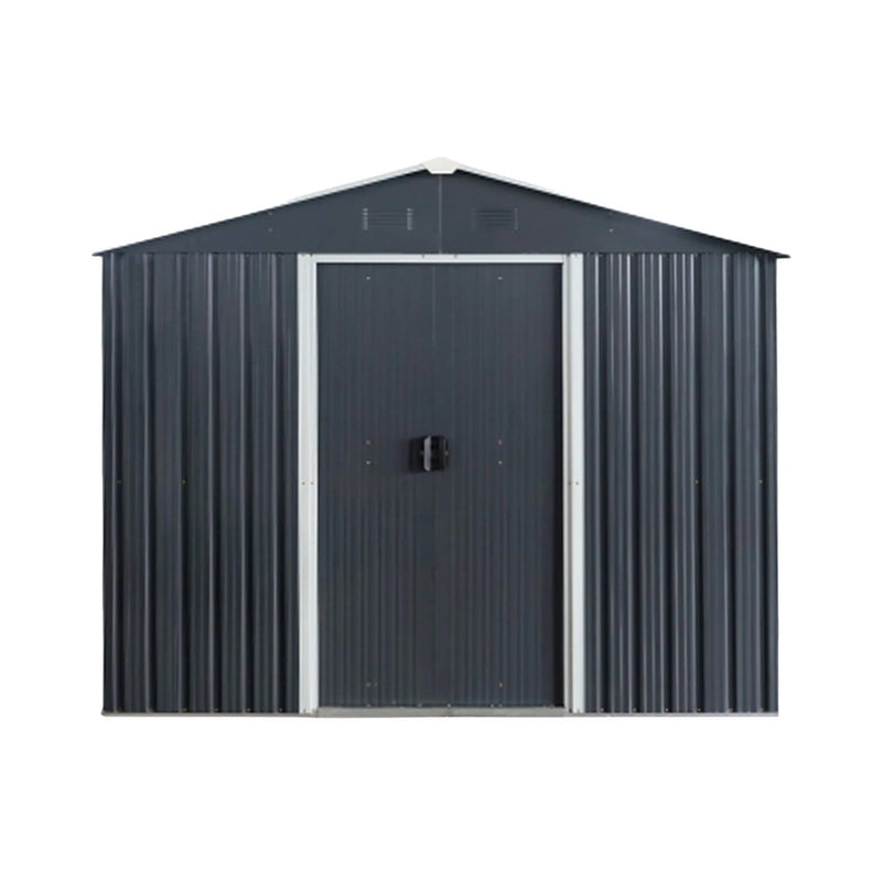 [06X08FT] Alora Premium Outdoor Metal Storage Shed With Metal Floor Frame (SAK95204) by SAKSBY WHOLESALE