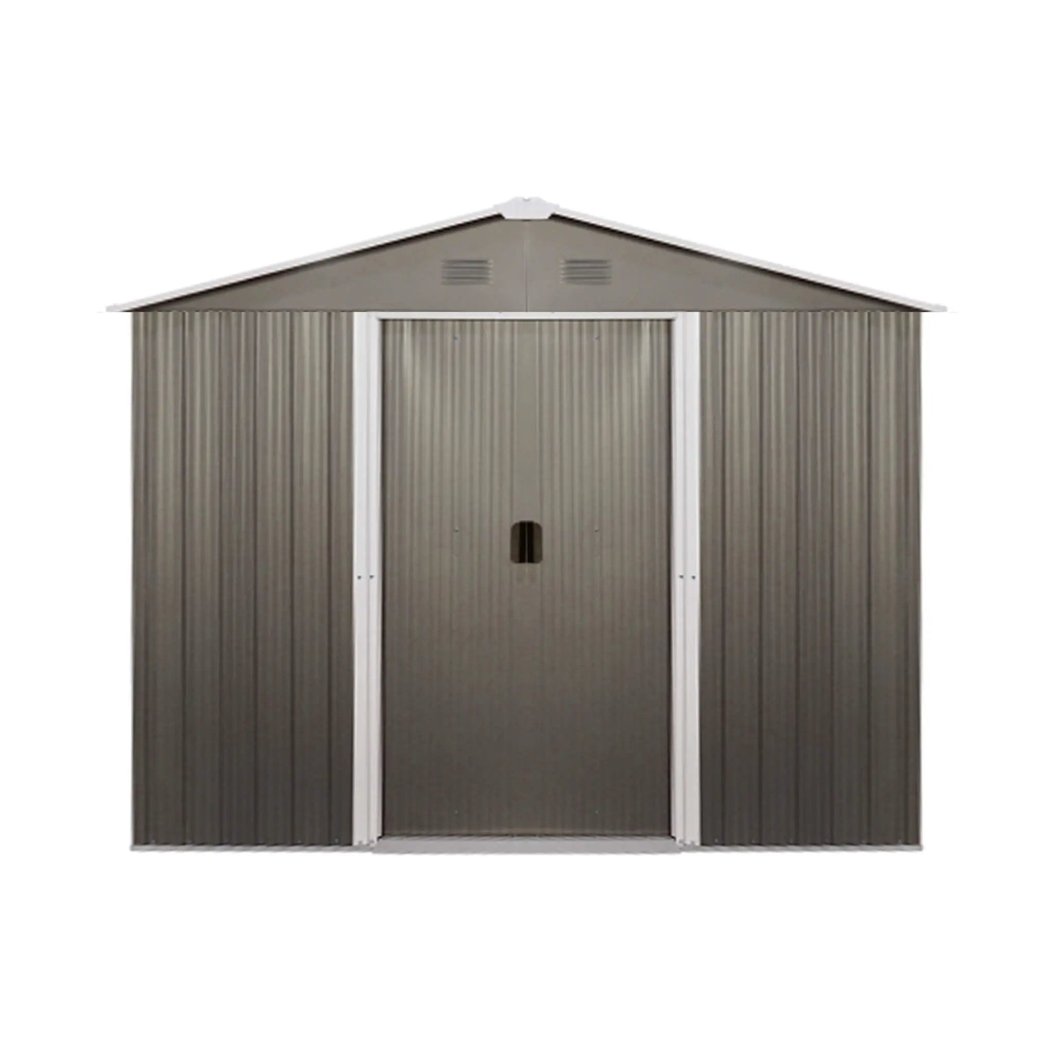 [06X08FT] Alora Premium Outdoor Metal Storage Shed With Metal Floor Frame (SAK95204) by SAKSBY WHOLESALE