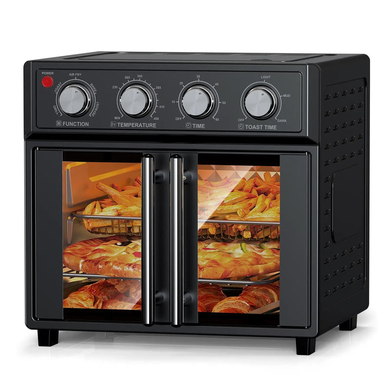 PlumChef 26QT Large Capacity French Double-Door Air Fryer Convection Toaster Oven by HouseOfZazla