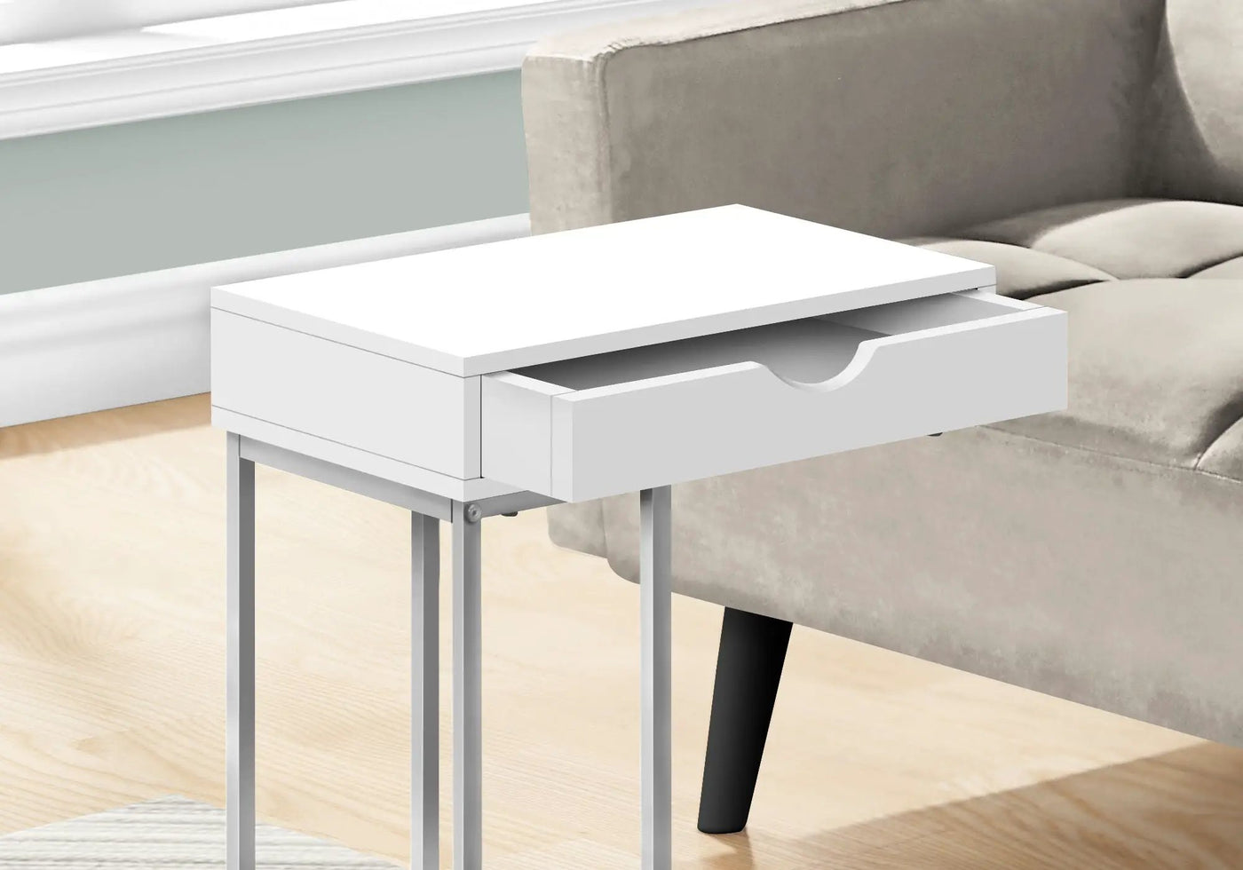 Accent Table, C - Shaped Contemporary & Modern Design by Unique Piece Furniture