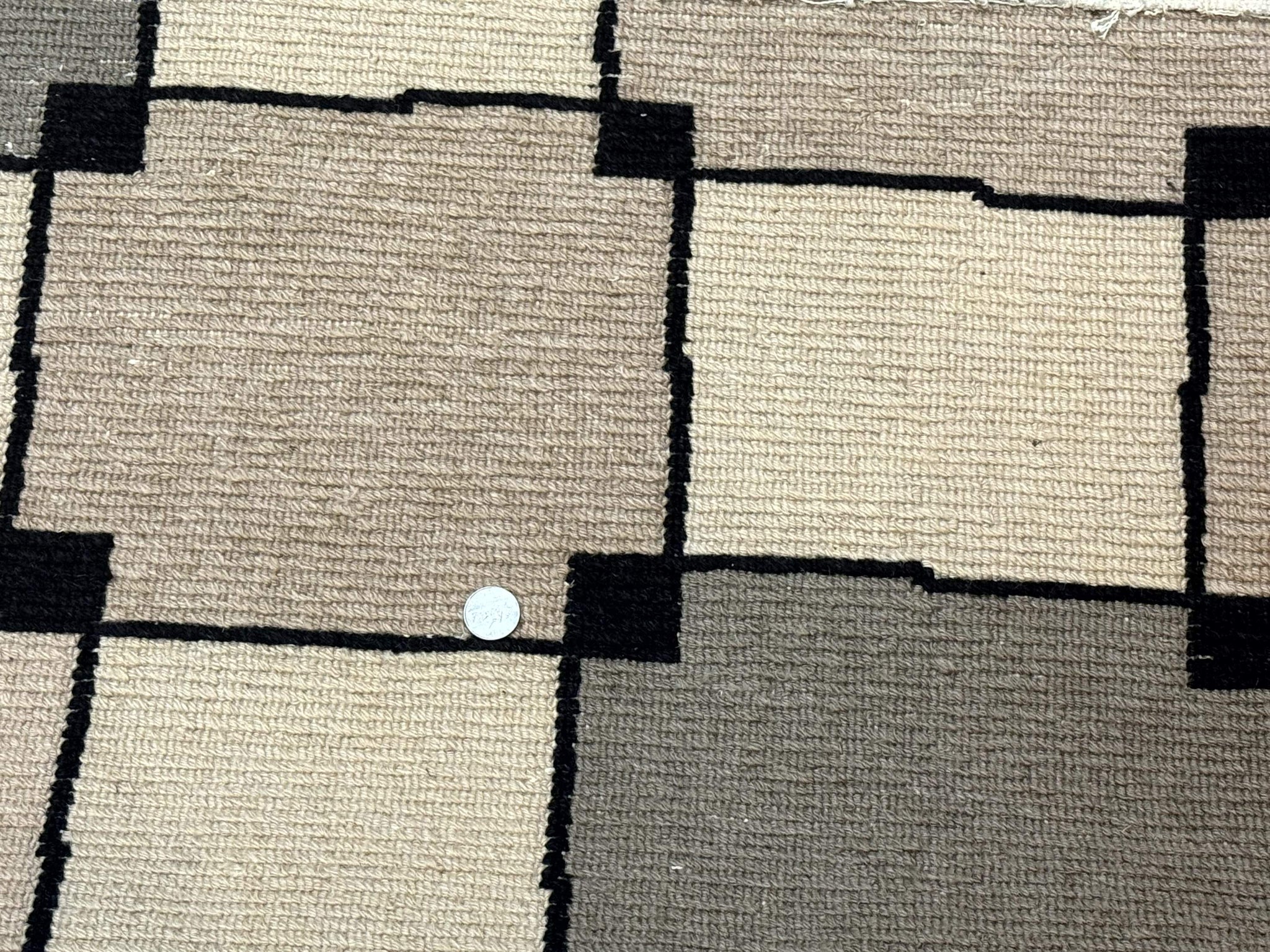 Tibetan Wool Rug 5x8, Contemporary Modern Carpet, Abstract Design, Soft Thick Pile, Pair B by Jewel Rugs