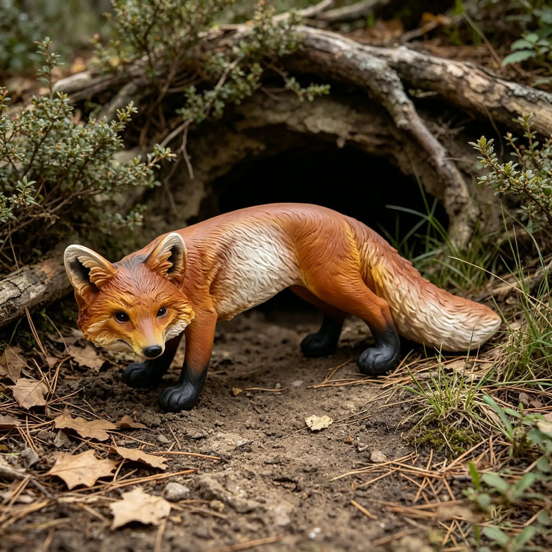 19.69" Long Realistic Red Fox Statue by HouseOfZazla