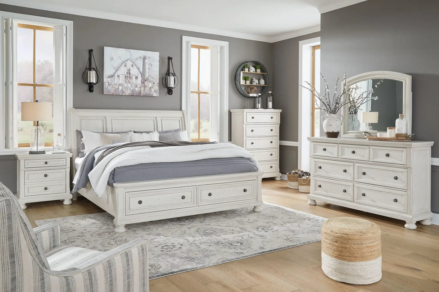 Robbinsdale - Sleigh Bedroom Set by Unique Piece Furniture