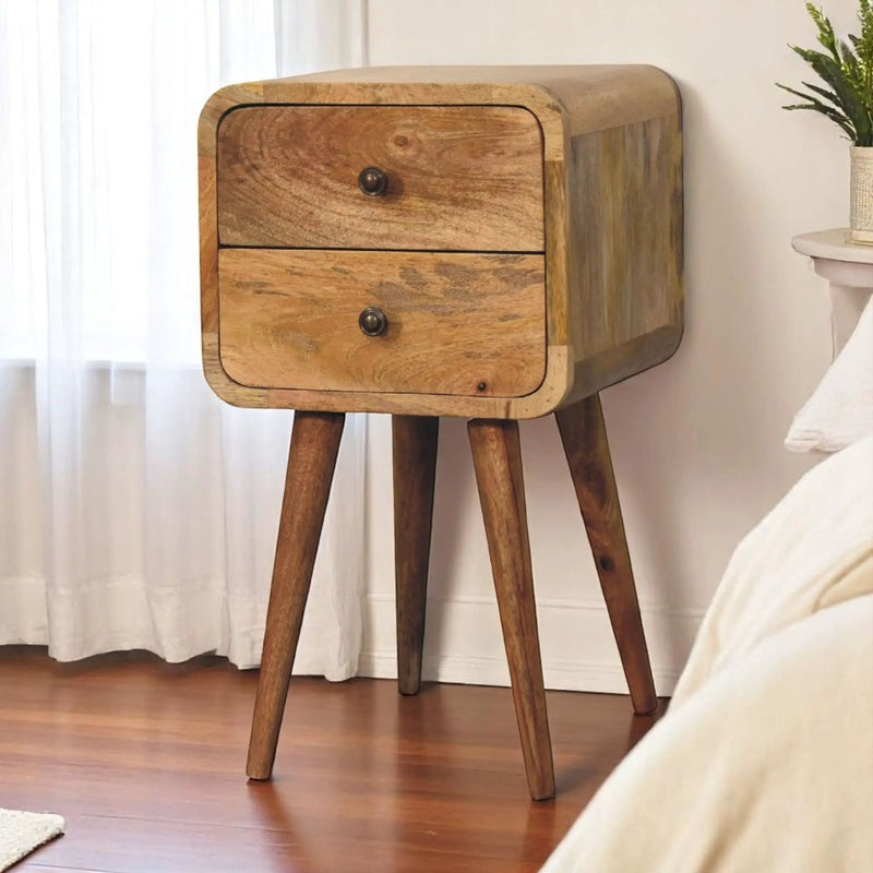 Curved Nightstand, by Unique Piece Furniture