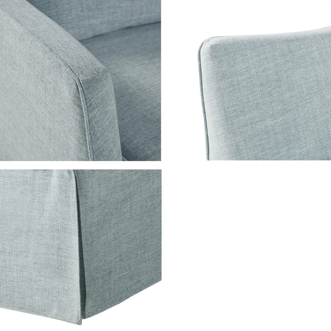 Traditional Design London Skirted Swivel Chair by HouseOfZazla