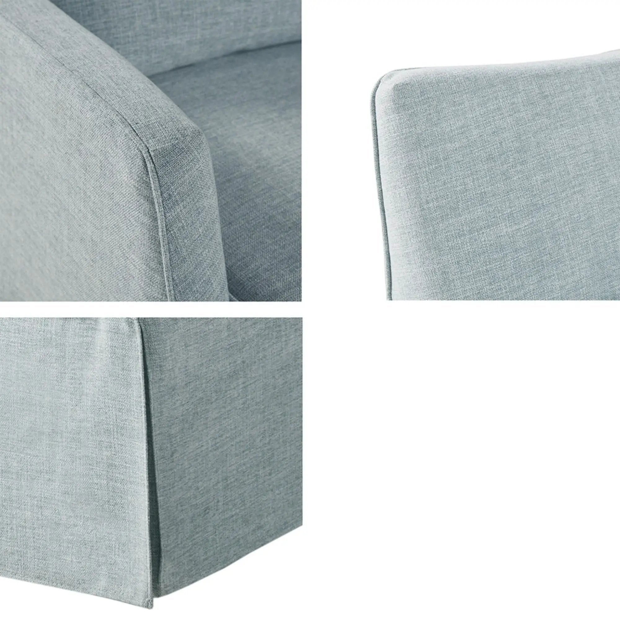 Traditional Design London Skirted Swivel Chair by HouseOfZazla