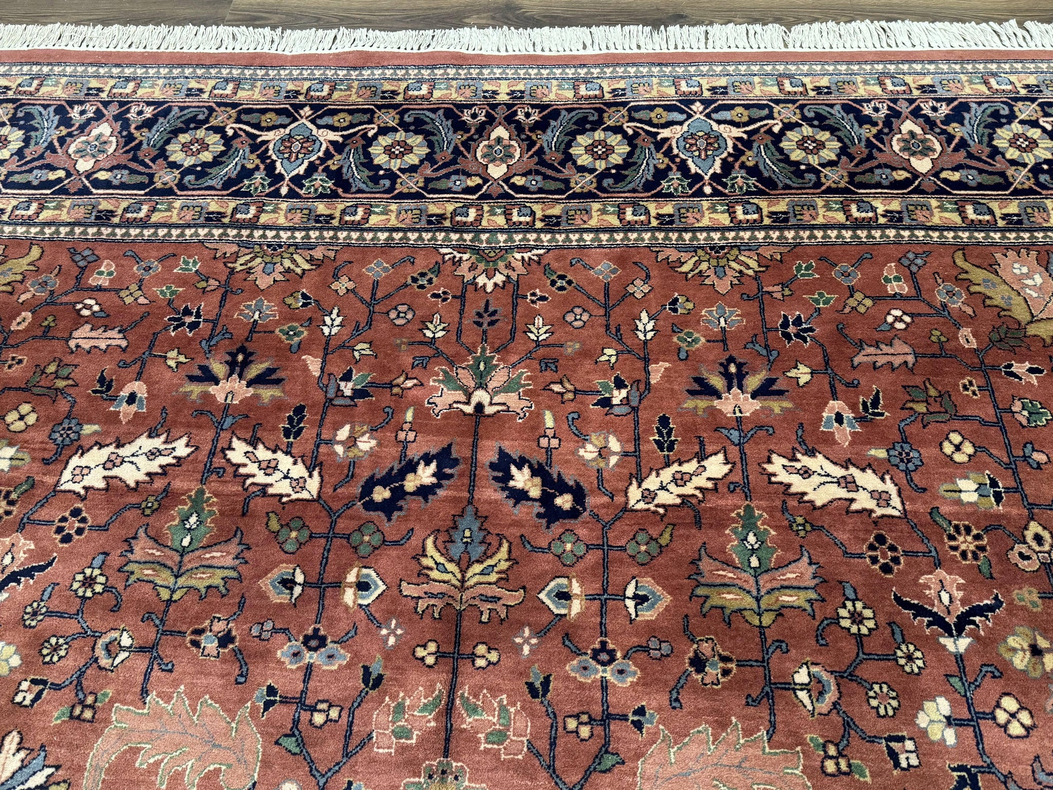 Indo Persian Heriz Rug 10x15, Allover Pattern, Large Wool Handmade Rug by Jewel Rugs