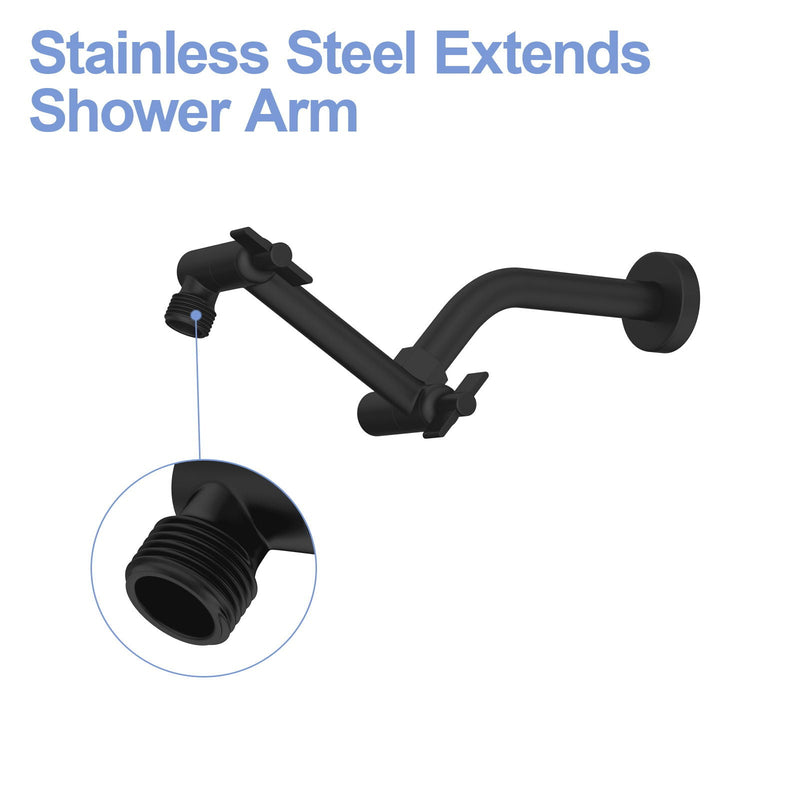 Sleek Design Stainless Steel Shower Arm Extension by HouseOfZazla