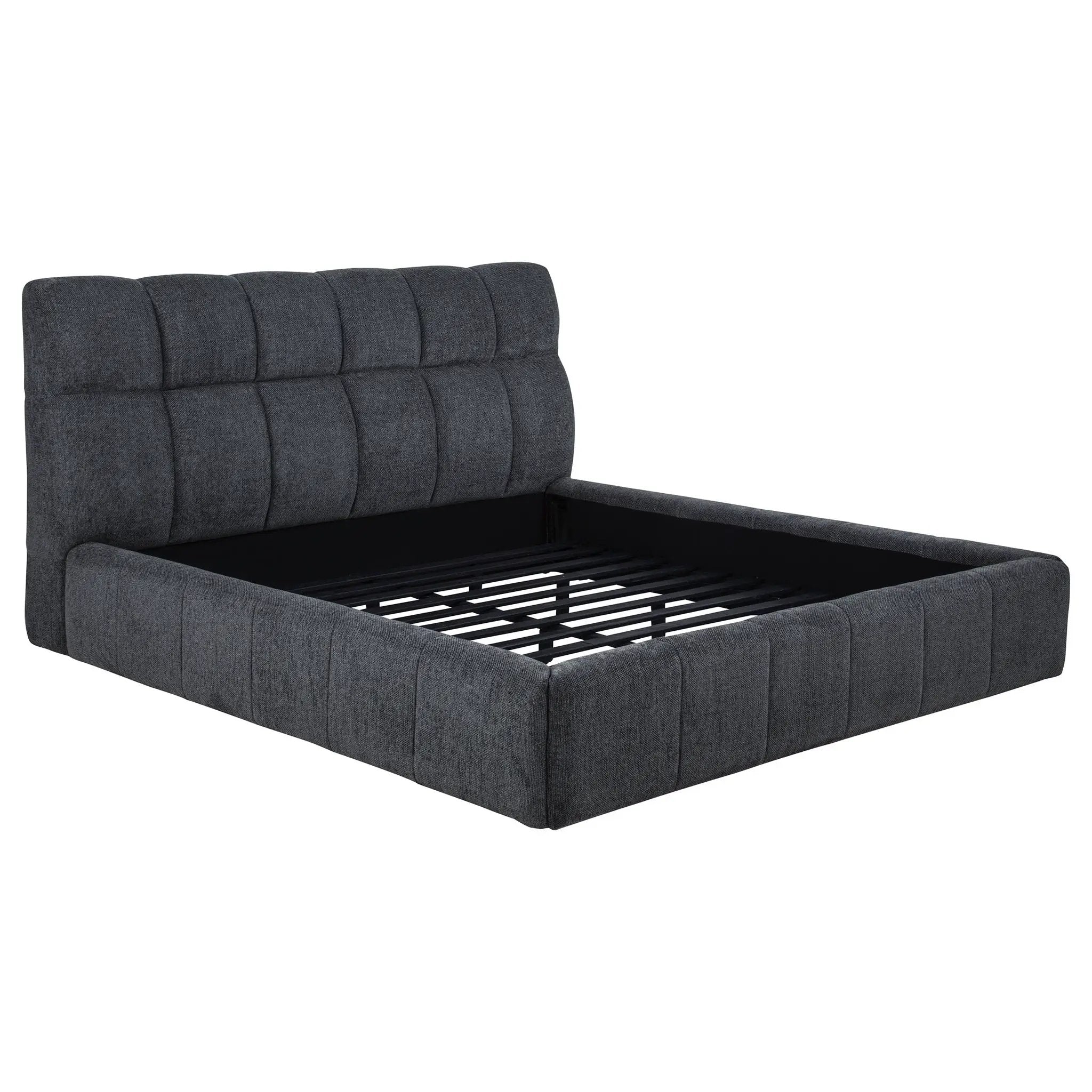 Nollet 48-inch Upholstered California King Platform Bed Grey by Unique Piece Furniture