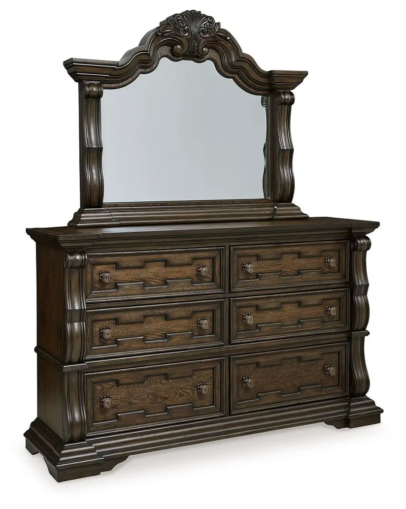Maylee - Dresser And Mirror - Dark Brown by Unique Piece Furniture