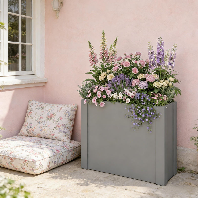 Balcony Herb Box, Outdoor Planter Box, Elevated Garden Bed by HouseOfZazla