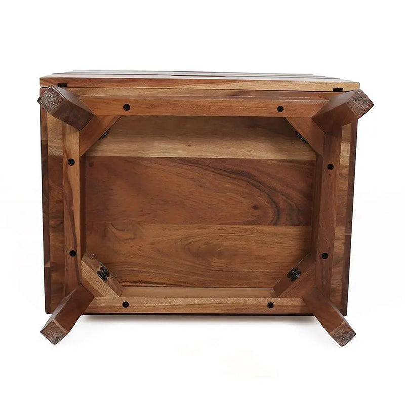Nightstand Natural Wood - Brown by HouseOfZazla