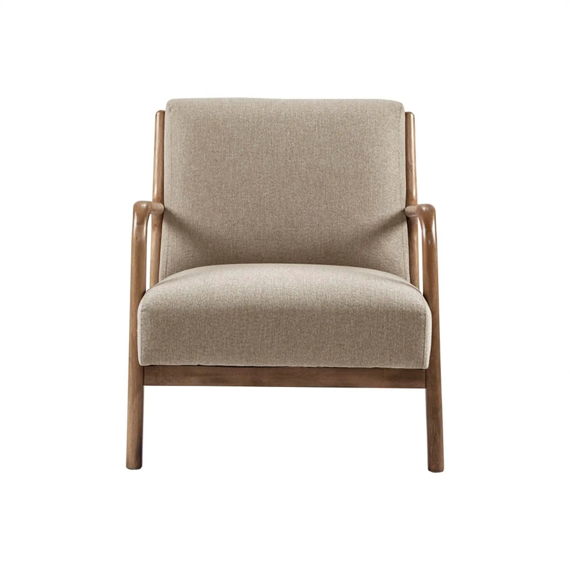 Mid-Century Style Lounge Chair With Upholstered Seat by Unique Piece Furniture