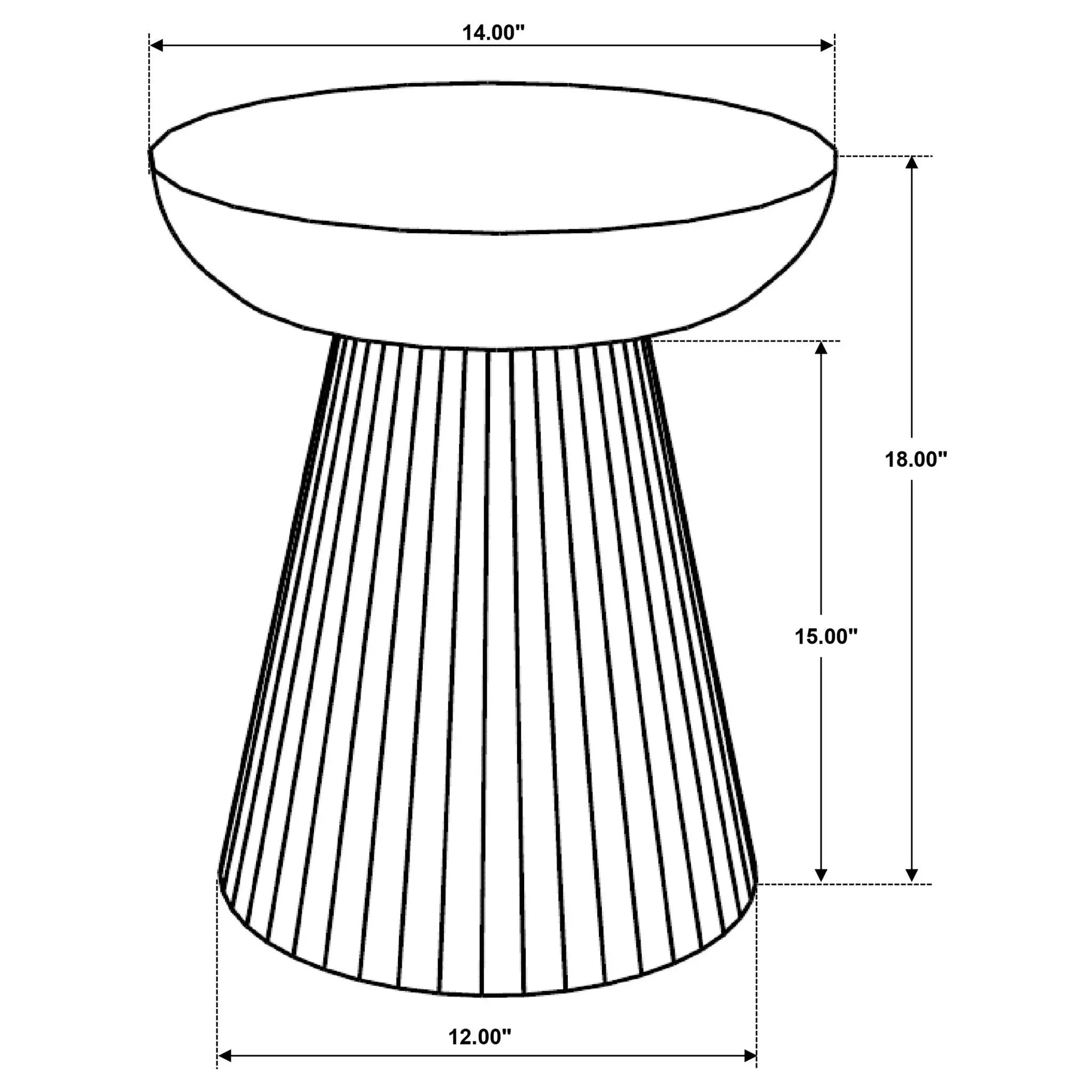 Waters - Round Accent Side Table - Honey by HouseOfZazla