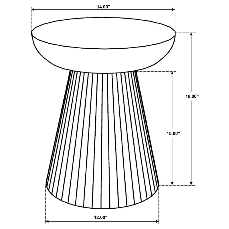 Waters - Round Accent Side Table - Honey by HouseOfZazla