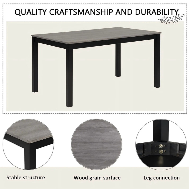 Modern Dining Table Set With Upholstered Chairs For Dining Room by Unique Piece Furniture