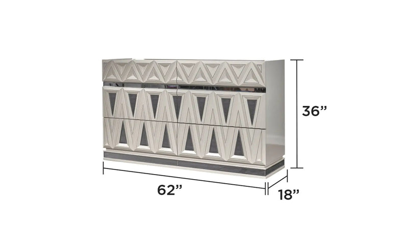 Lavita Modern & Contemporary Style 6-Drawer Dresser by HouseOfZazla