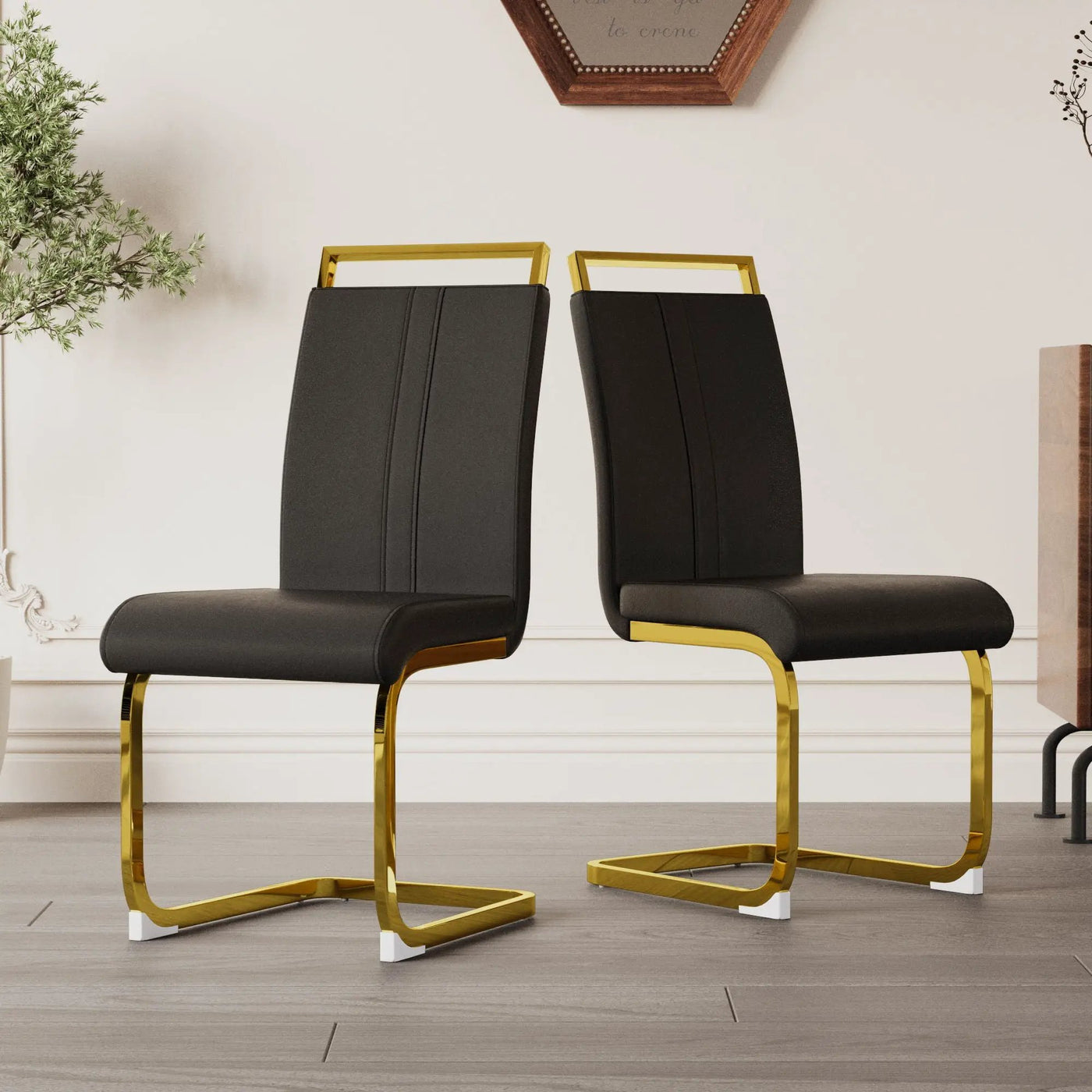 Side Dining Room Chair, Padded Seat High Back by HouseOfZazla