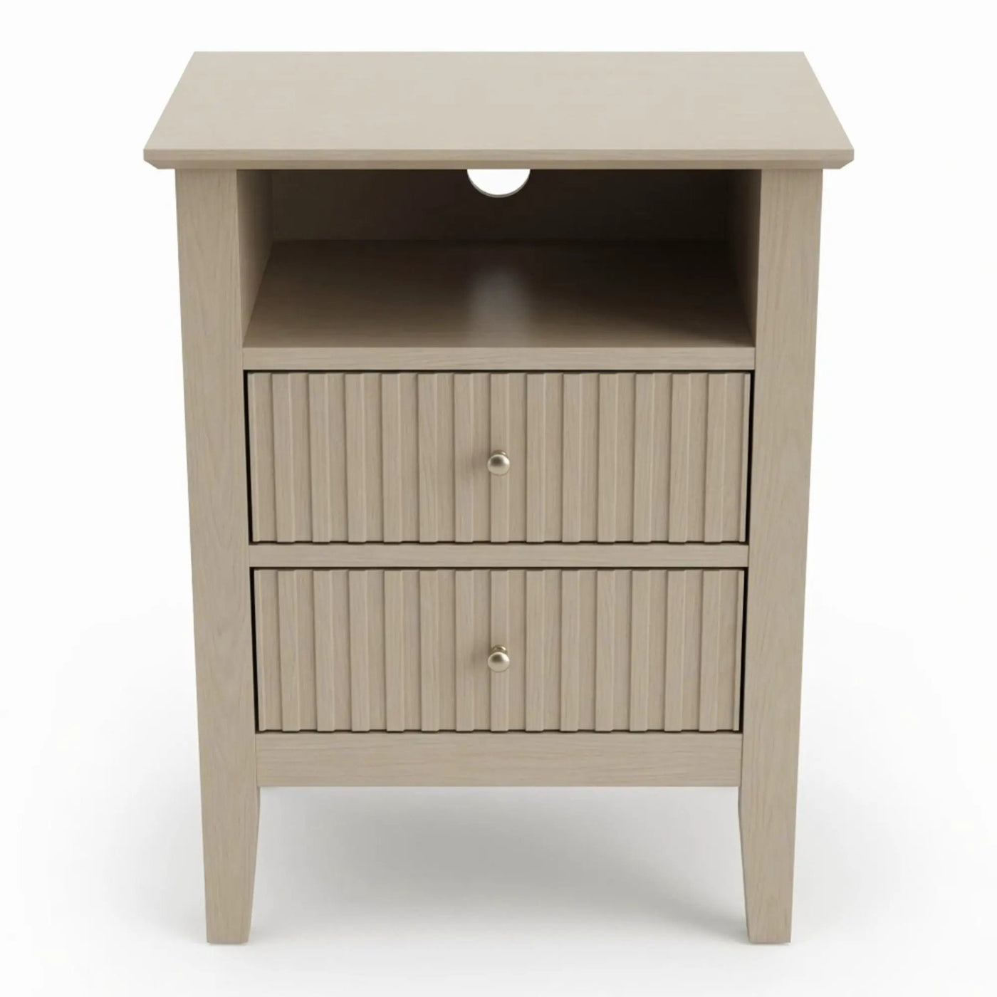 Fluted Nightstand With 2 Drawers by HouseOfZazla