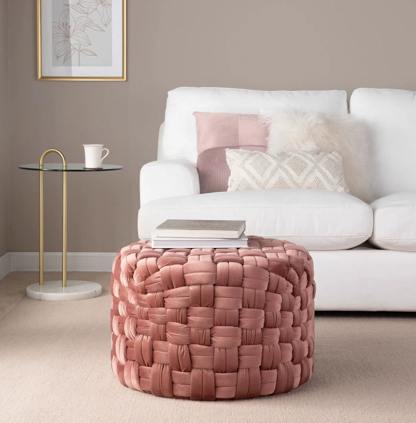 Braided - Versatile Round Ottoman by HouseOfZazla