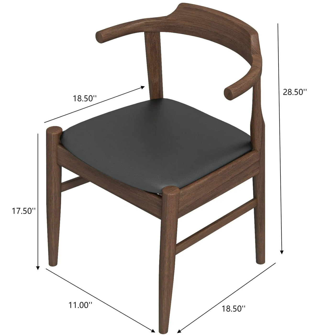 Leon - Mid-Century Modern Dining Chair (Set of 2) by HouseOfZazla