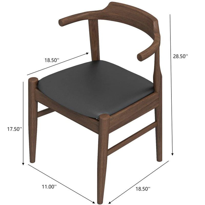Leon - Mid-Century Modern Dining Chair (Set of 2) by HouseOfZazla