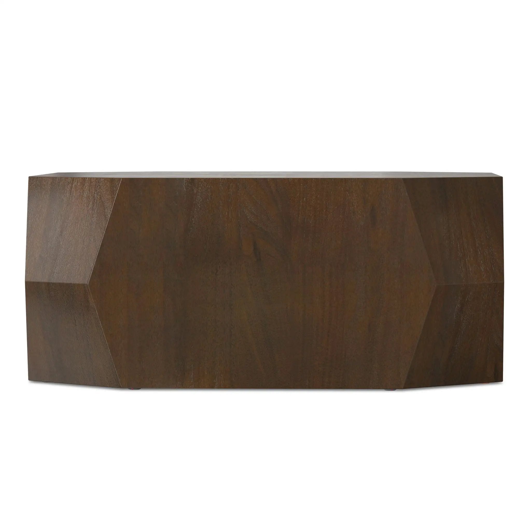 Eisley - Coffee Table With Geometric Design, - Walnut by HouseOfZazla