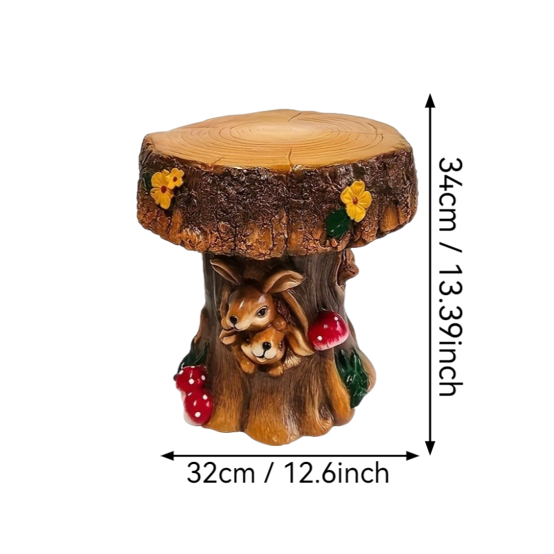 12.6" Resin Rabbit Garden Chair by HouseOfZazla