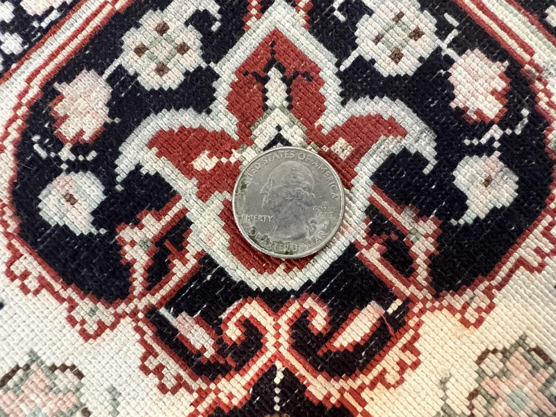 Turkish Silk Rug 3x5, Very Fine 400 KPSI, Floral Medallion, Hand Knotted by Jewel Rugs