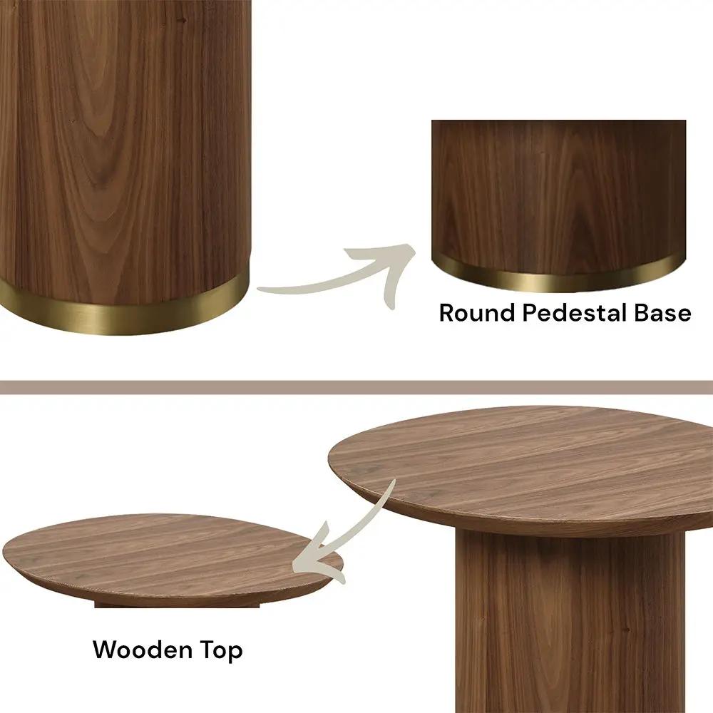 Willene - End Table - Walnut by Unique Piece Furniture