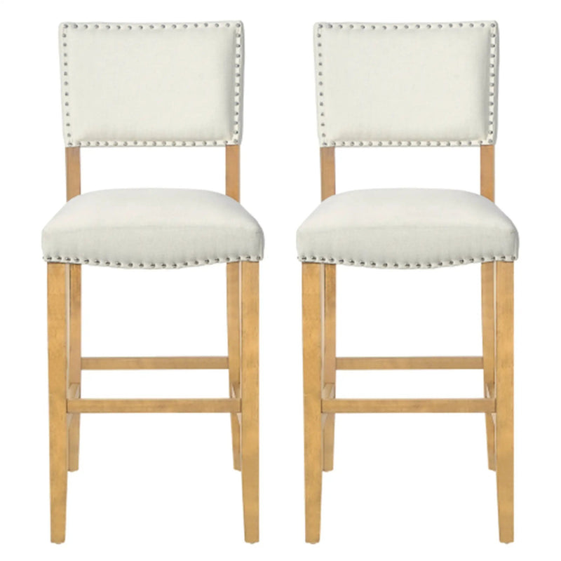 Barstools With Rivet Decoration - Set of 2 by HouseOfZazla