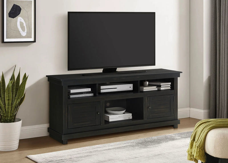 Payne 60-inch TV Stand Media Console Distressed Java by Unique Piece Furniture