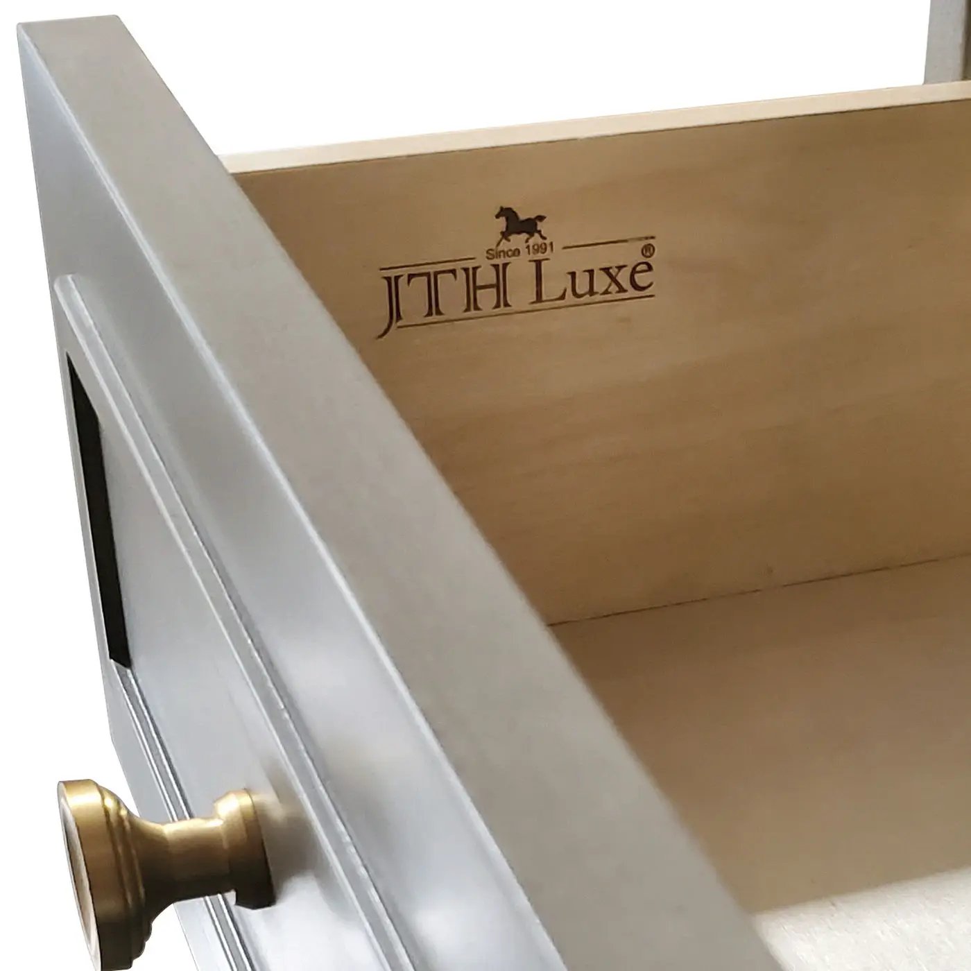 Dauphin - Handpainted Entryway Storage Cabinet - Gray Cashmere by Unique Piece Furniture