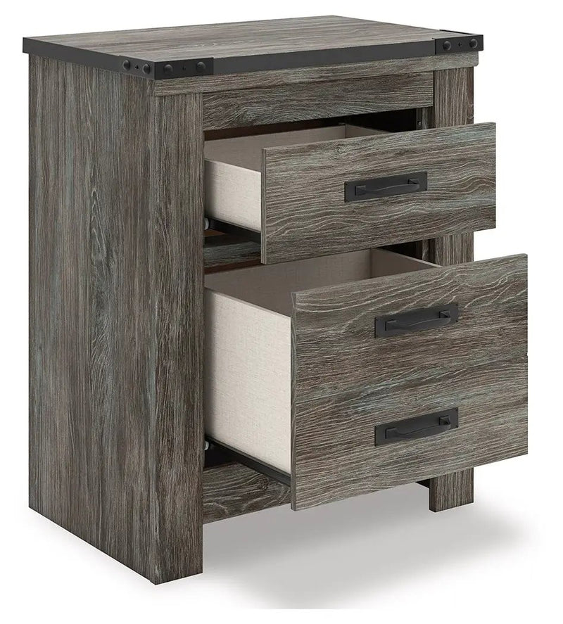 Frandern - Two Drawer Night Stand - Gray by Unique Piece Furniture