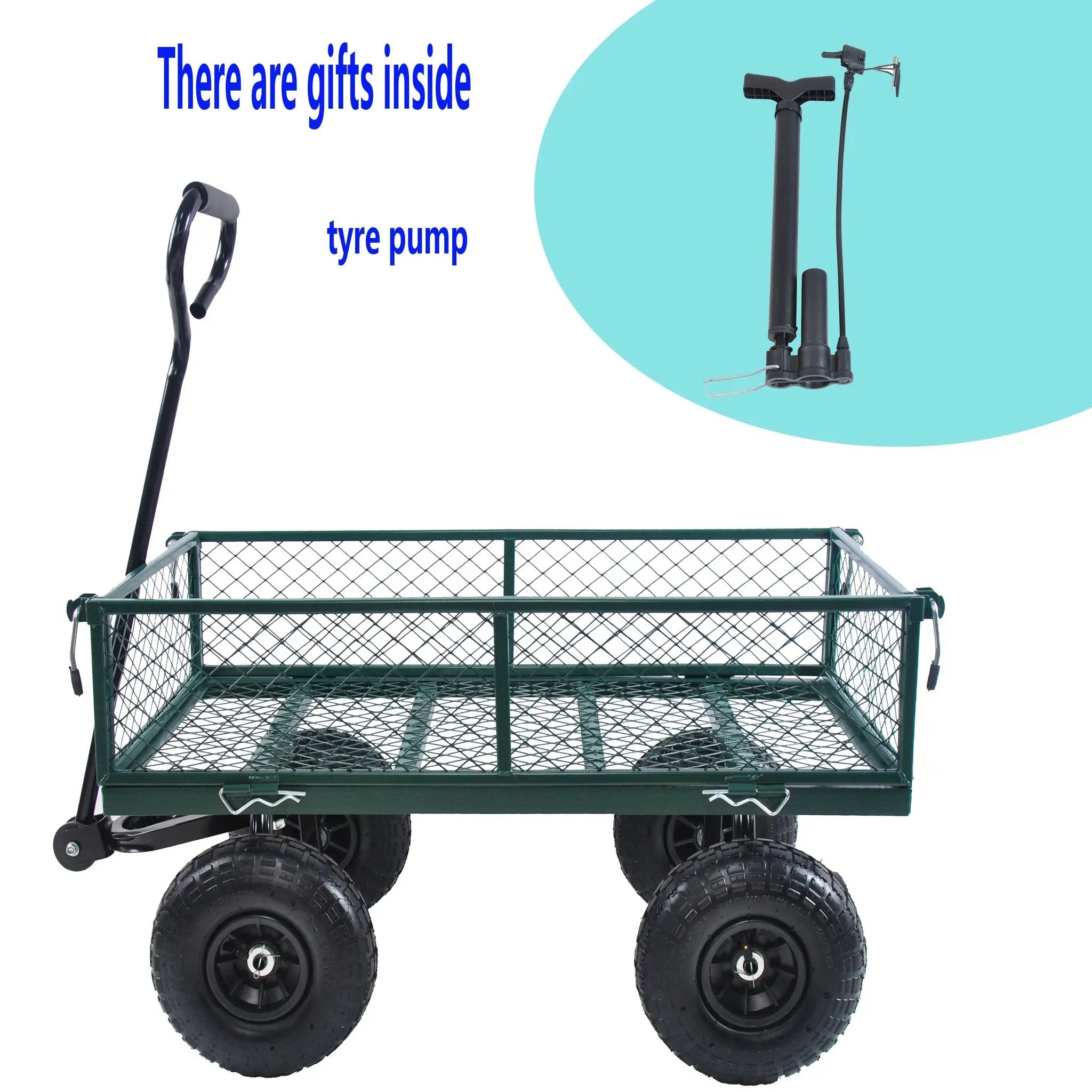 Wagon Cart Garden Cart Trucks in Green by HouseOfZazla