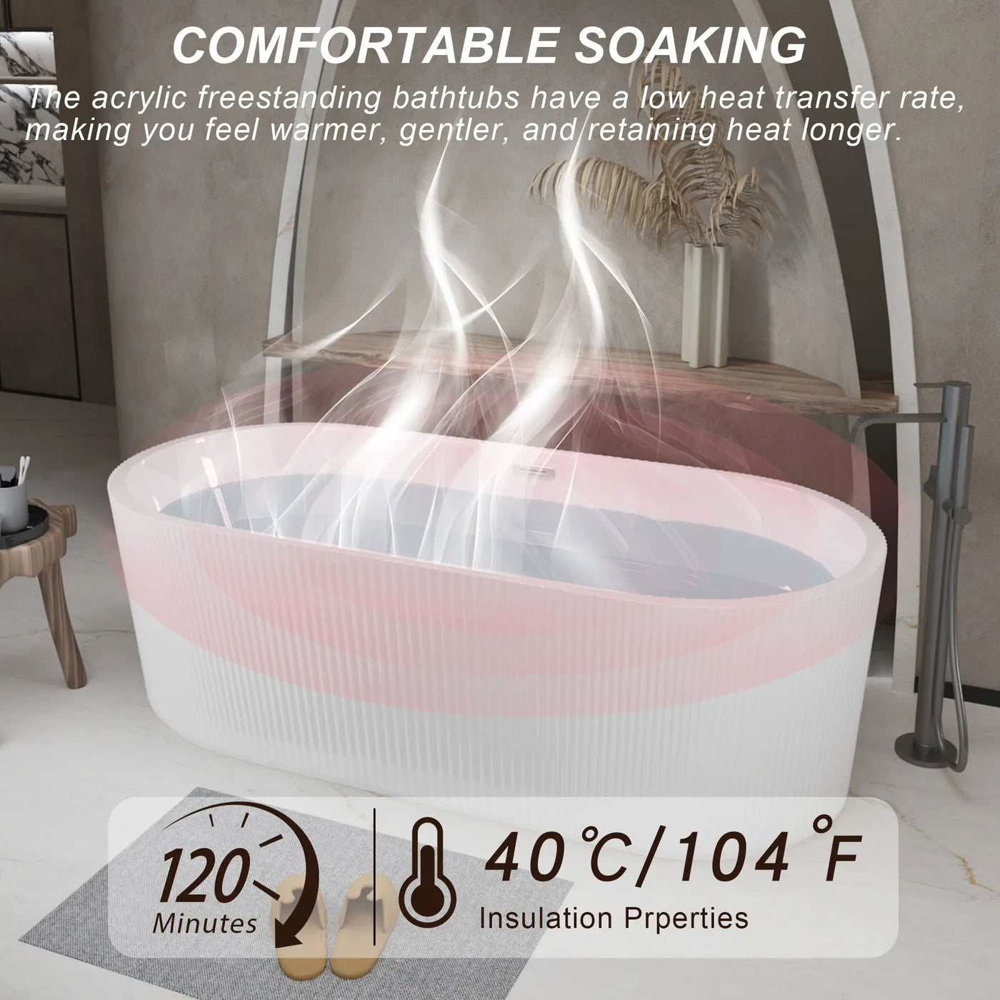 Linear Freestanding Soaker Tub by HouseOfZazla
