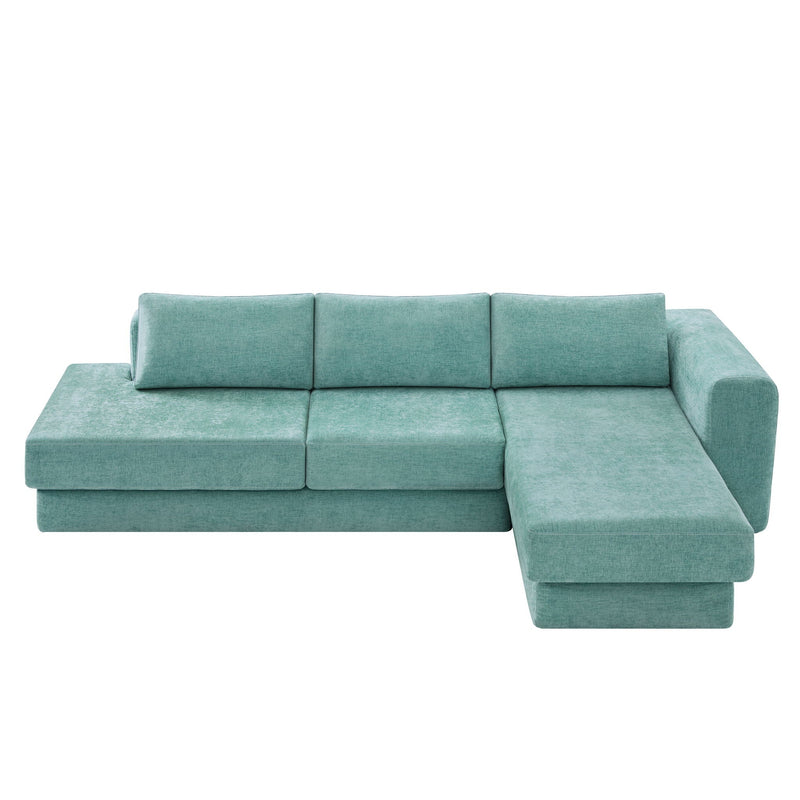 L-Shaped Modular Sofa With Double Layer Cushion by HouseOfZazla