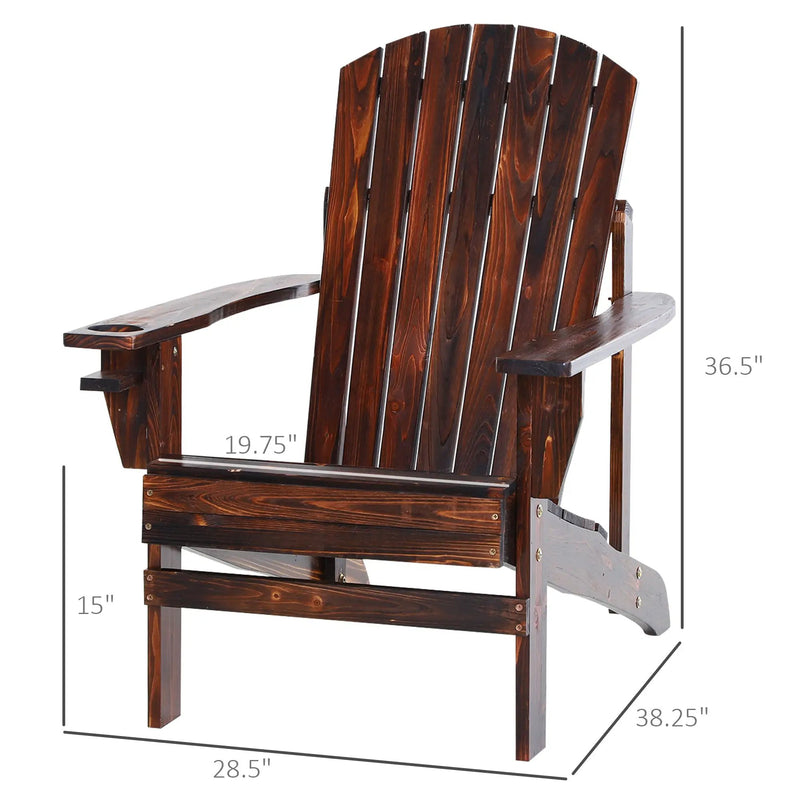 Outsunny Wooden Adirondack Chair by HouseOfZazla