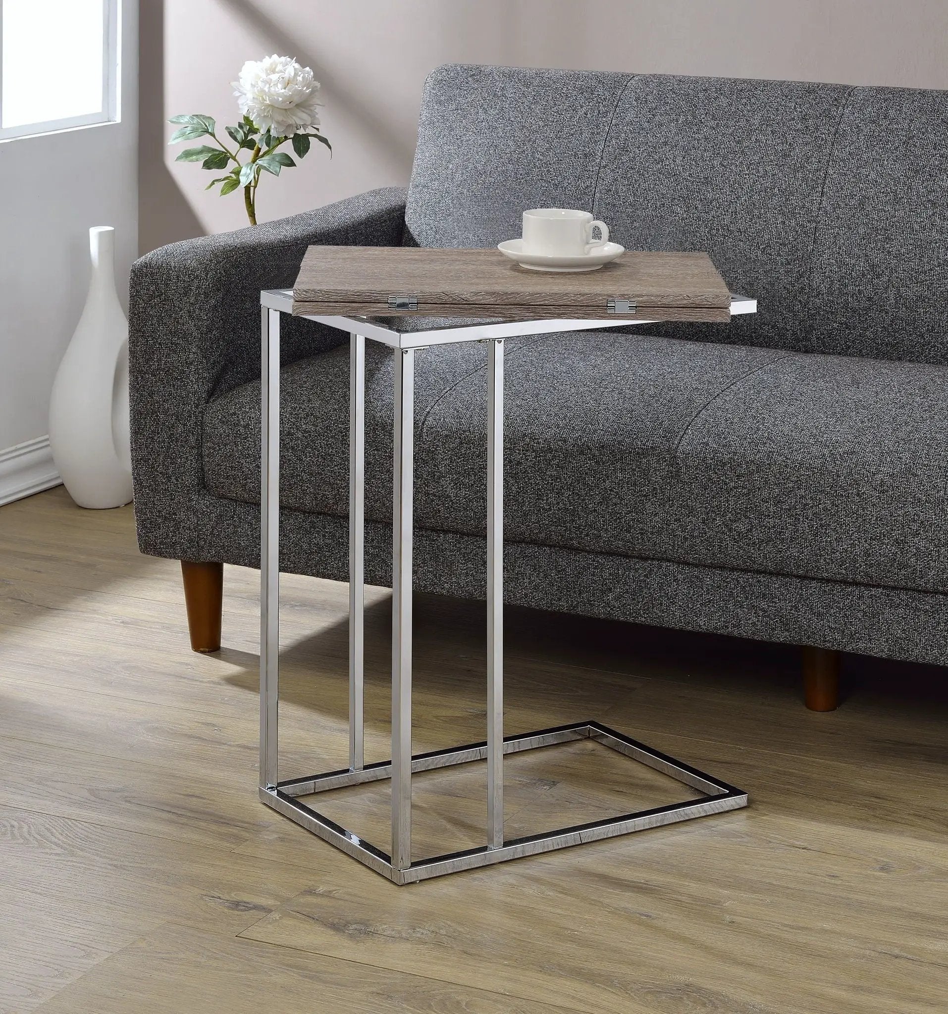 Danson Weathered Accent Table - Oak by HouseOfZazla
