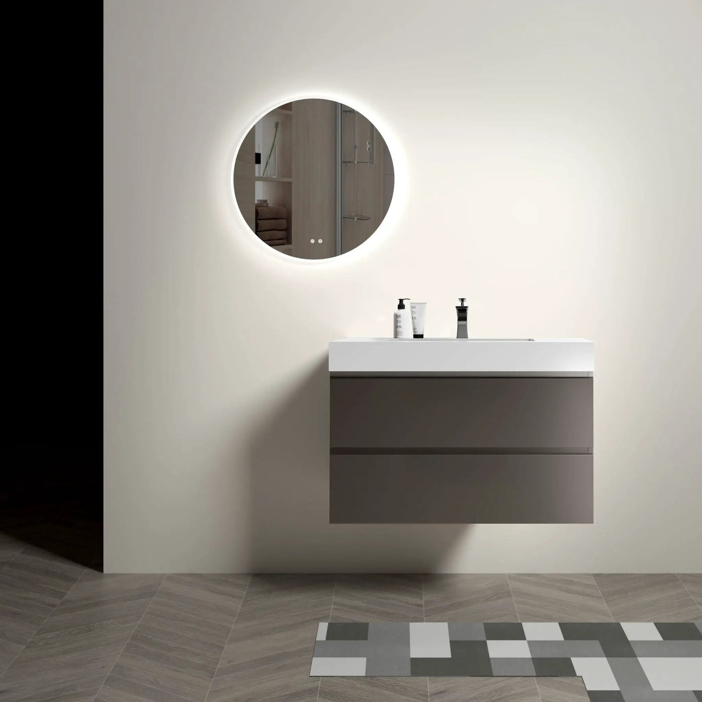 Alice - Bathroom Vanity With Sink, Wall Mounted, Floating by Unique Piece Furniture