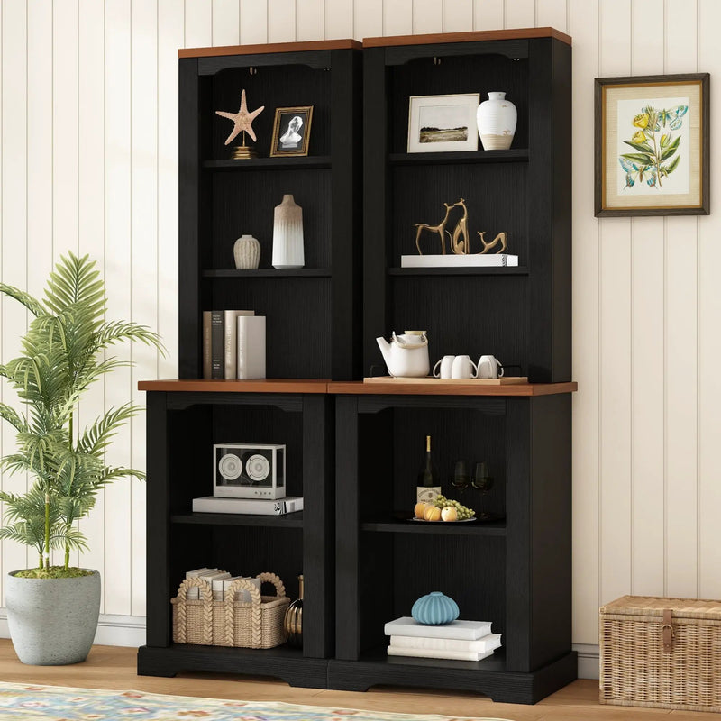ON-TREND Two-Piece Elegant Freestanding Tall Cabinet by HouseOfZazla