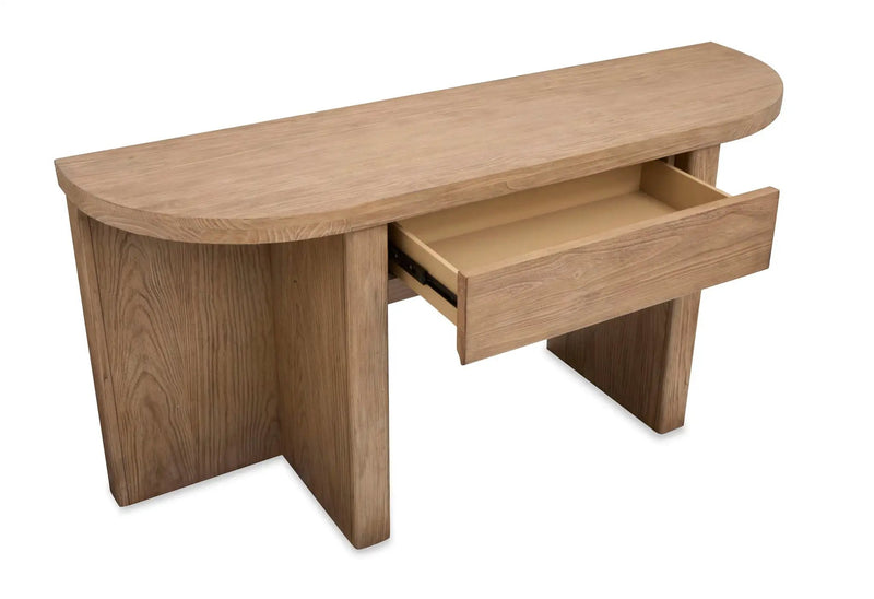 Hayden - Demilune Sofa Table - Golden Oat by Unique Piece Furniture