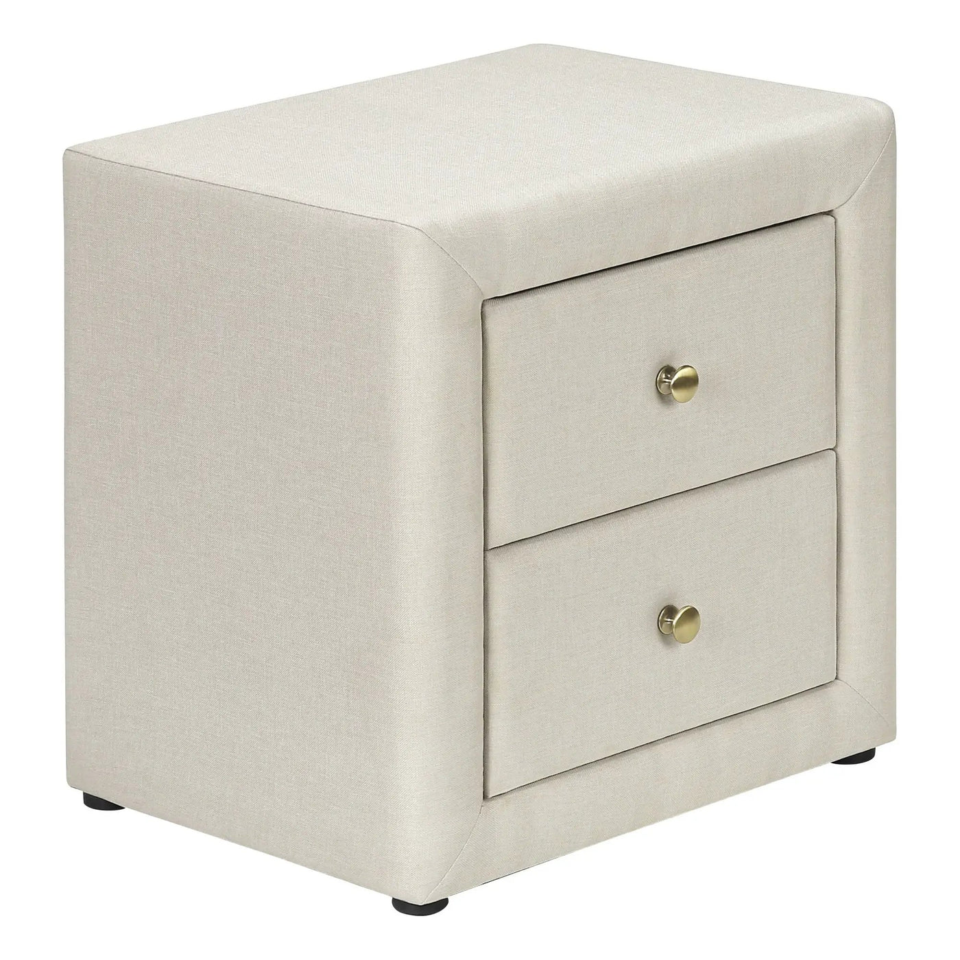 Nightstand, Storage Drawer Versatile Use, Upholstered, Transitional by Unique Piece Furniture