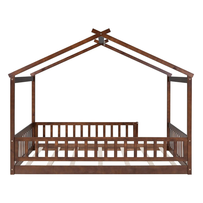 Bed House Bed Frame With Fence by Unique Piece Furniture