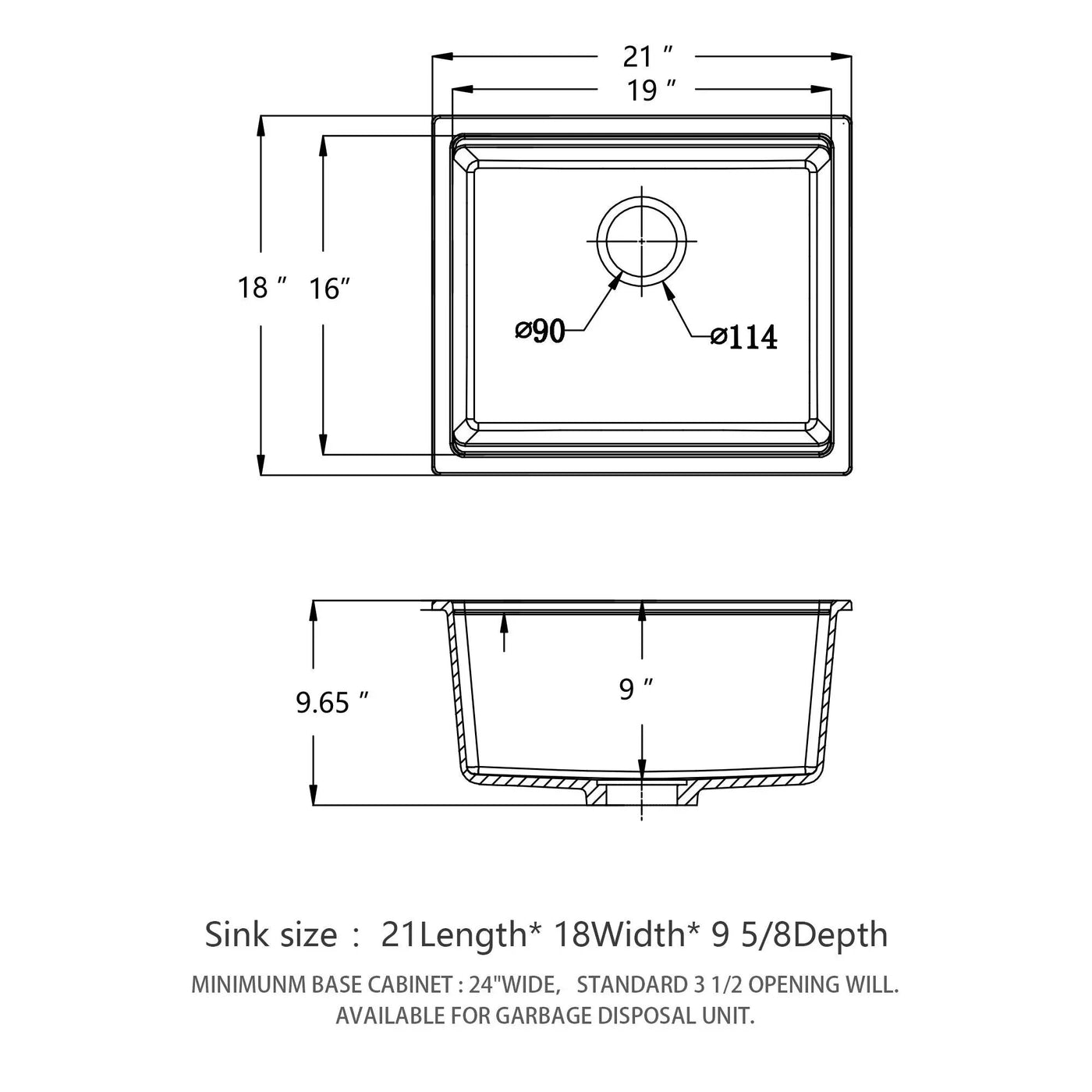 Quartz Composite Kitchen Sink With Workstation, Undermount by HouseOfZazla