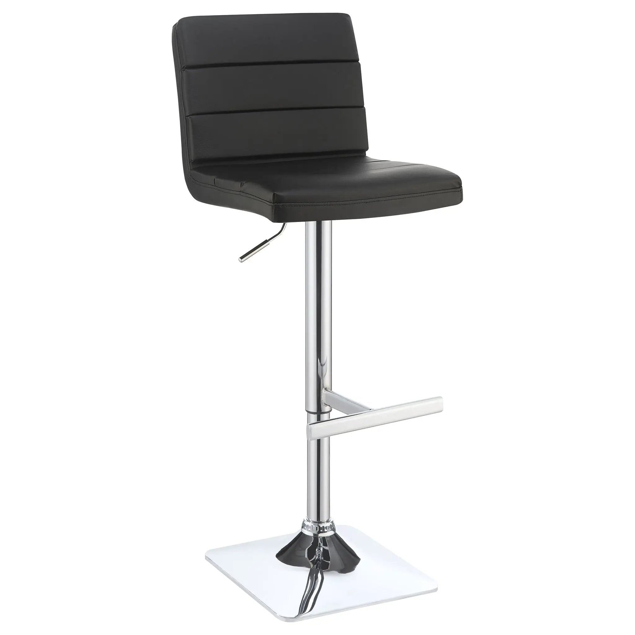Adjustable Tufted Bar Stool (Set of 2) - Black by HouseOfZazla