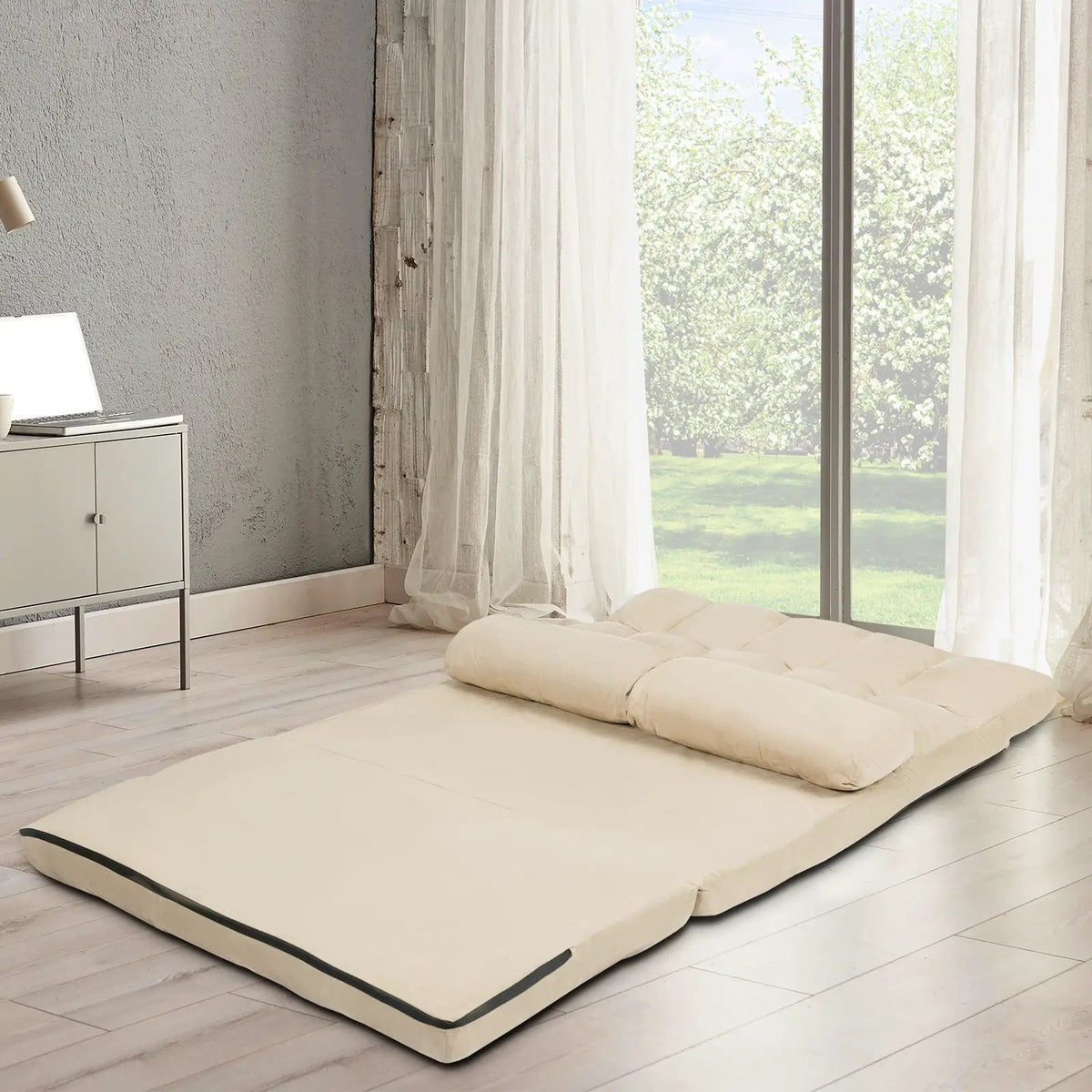6-Position Foldable Floor Sofa Bed with Detachable Cloth Cover, photo 6 of 12